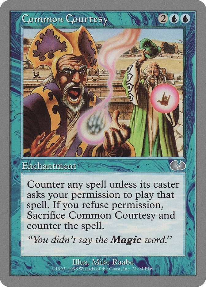 Image for Common Courtesy (21) [Unglued] - Magic: The Gathering