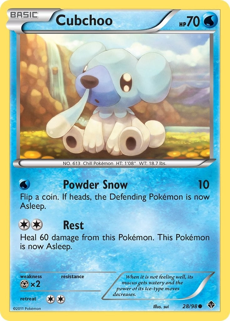 Image for Cubchoo (28) (28/98) [Emerging Powers] - Pokemon