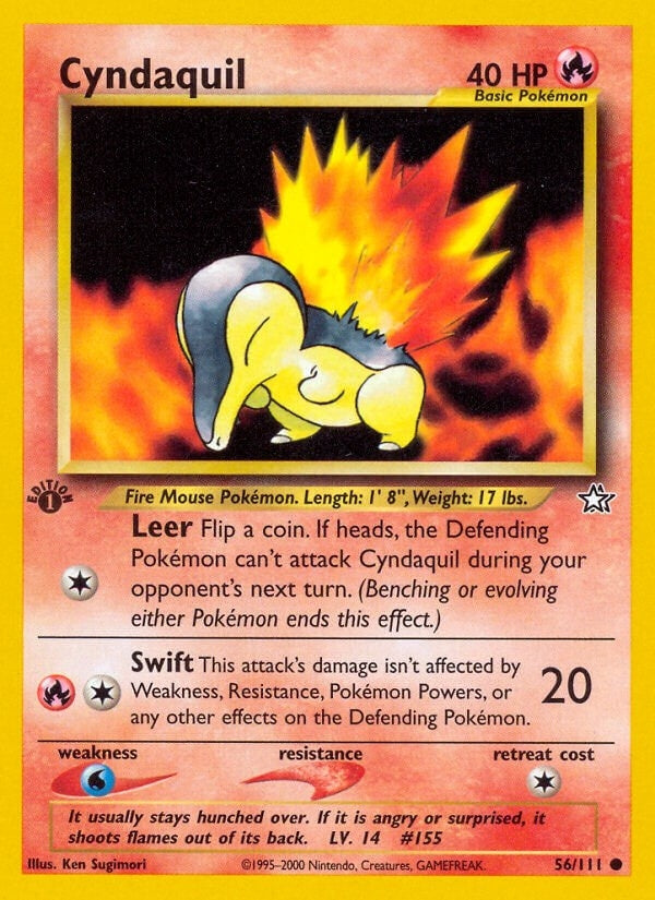 Image for Cyndaquil (56) (056/111) [Neo Genesis] - Pokemon