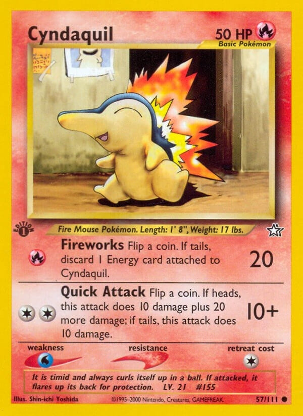 Image for Cyndaquil (57) (057/111) [Neo Genesis] - Pokemon