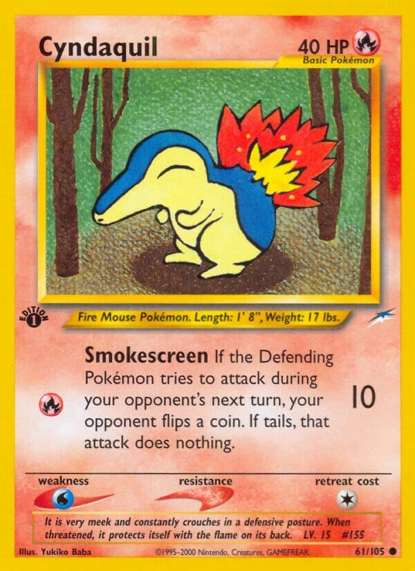 Image for Cyndaquil (061/105) [Neo Destiny] - Pokemon
