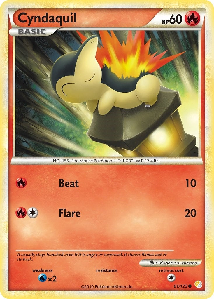 Image for Cyndaquil (61/123) [HeartGold SoulSilver] - Pokemon