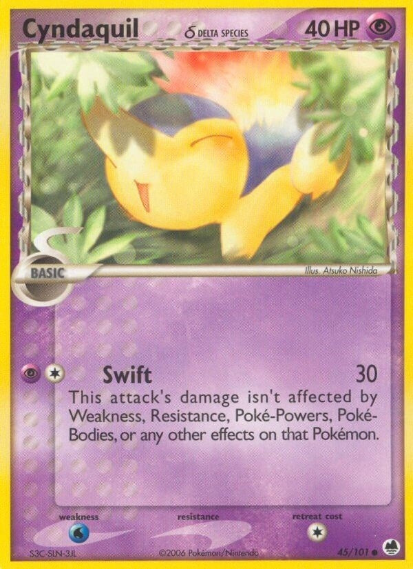Image for Cyndaquil (Delta Species) (45/101) [Dragon Frontiers] - Pokemon