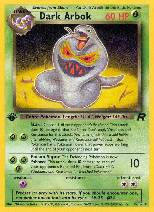 Image for Dark Arbok (19) (19/82) [Team Rocket] - Pokemon