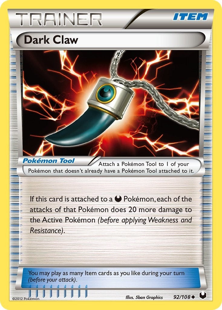 Image for Dark Claw (92/108) [Dark Explorers] - Pokemon