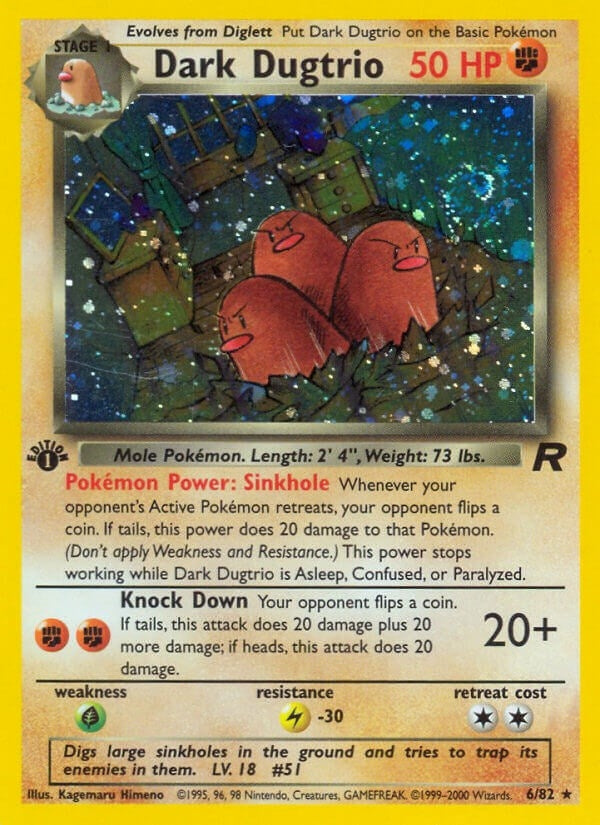 Image for Dark Dugtrio (6) (06/82) [Team Rocket] - Pokemon