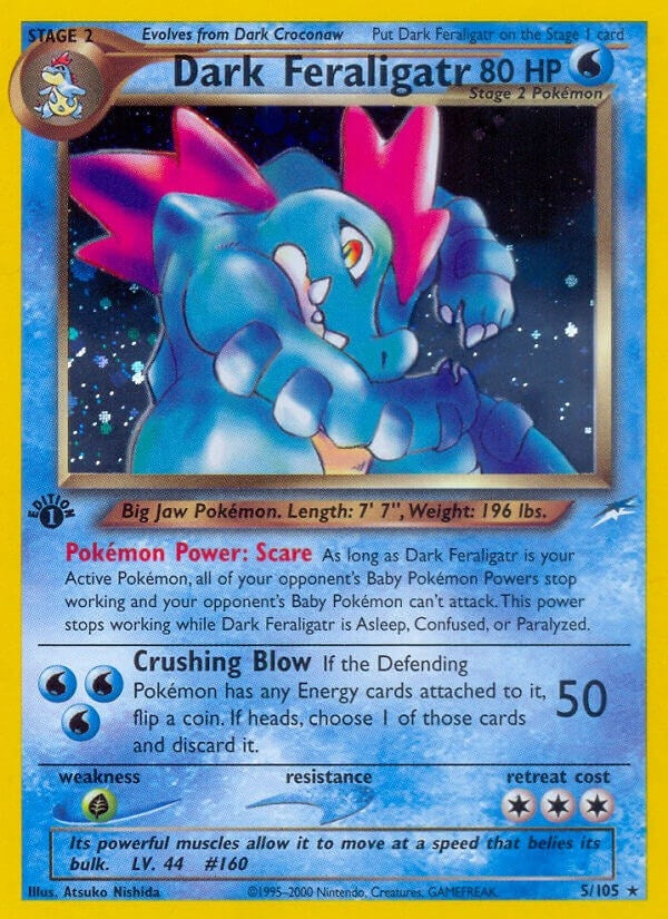 Image for Dark Feraligatr (005/105) [Neo Destiny] - Pokemon
