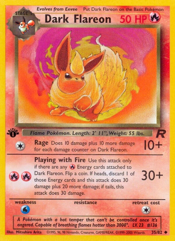 Image for Dark Flareon (35/82) [Team Rocket] - Pokemon