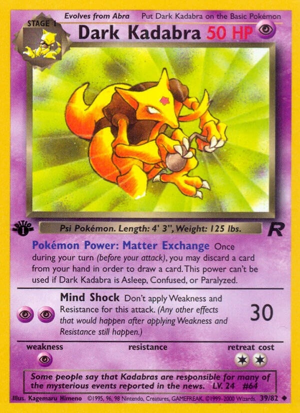 Image for Dark Kadabra (39/82) [Team Rocket] - Pokemon