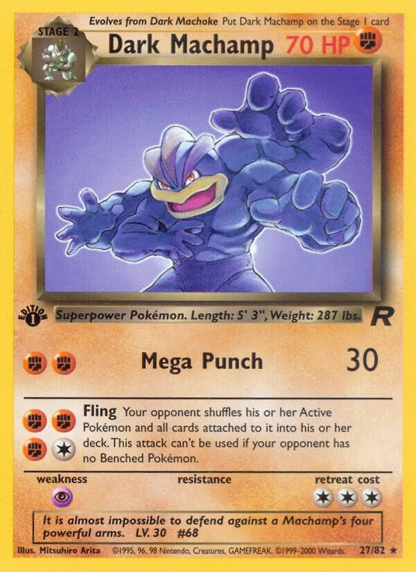 Image for Dark Machamp (27) (27/82) [Team Rocket] - Pokemon