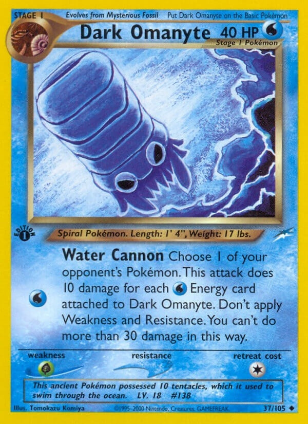 Image for Dark Omanyte (037/105) [Neo Destiny] - Pokemon