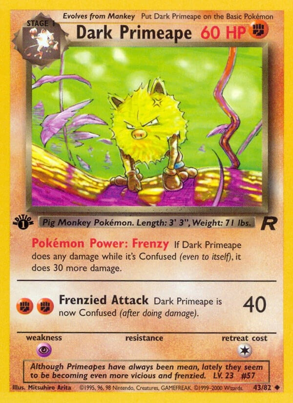 Image for Dark Primeape (43/82) [Team Rocket] - Pokemon