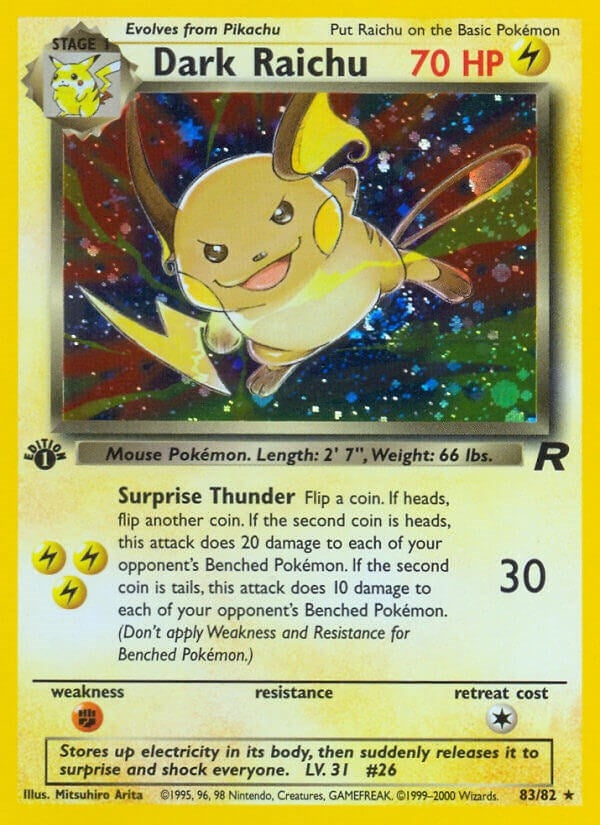 Image for Dark Raichu (83/82) [Team Rocket] - Pokemon