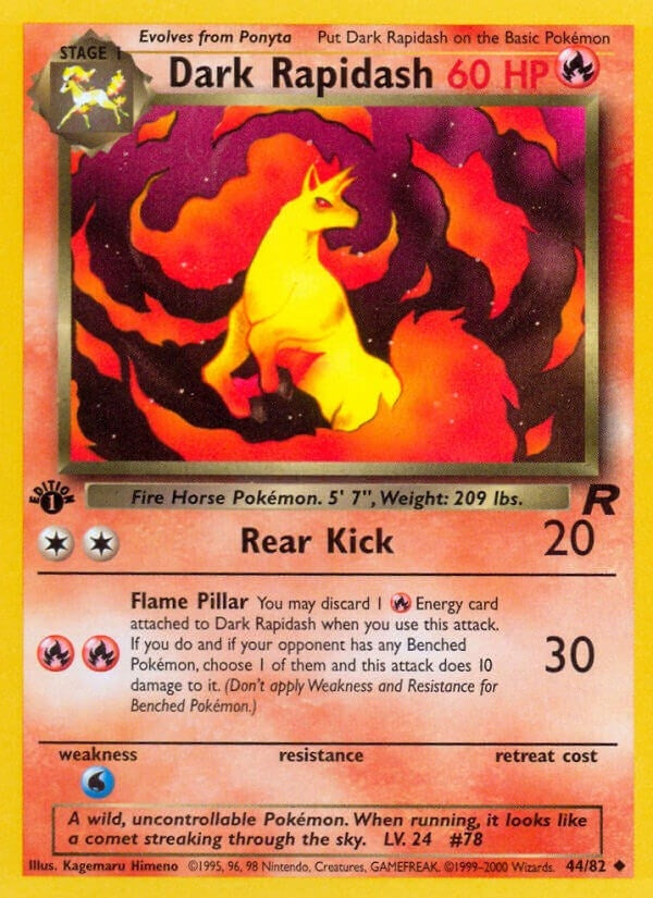 Image for Dark Rapidash (44/82) [Team Rocket] - Pokemon