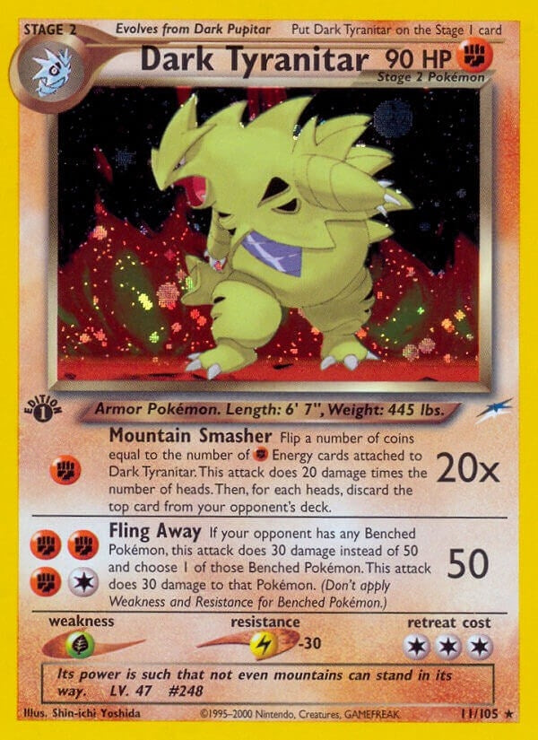 Image for Dark Tyranitar (011/105) [Neo Destiny] - Pokemon