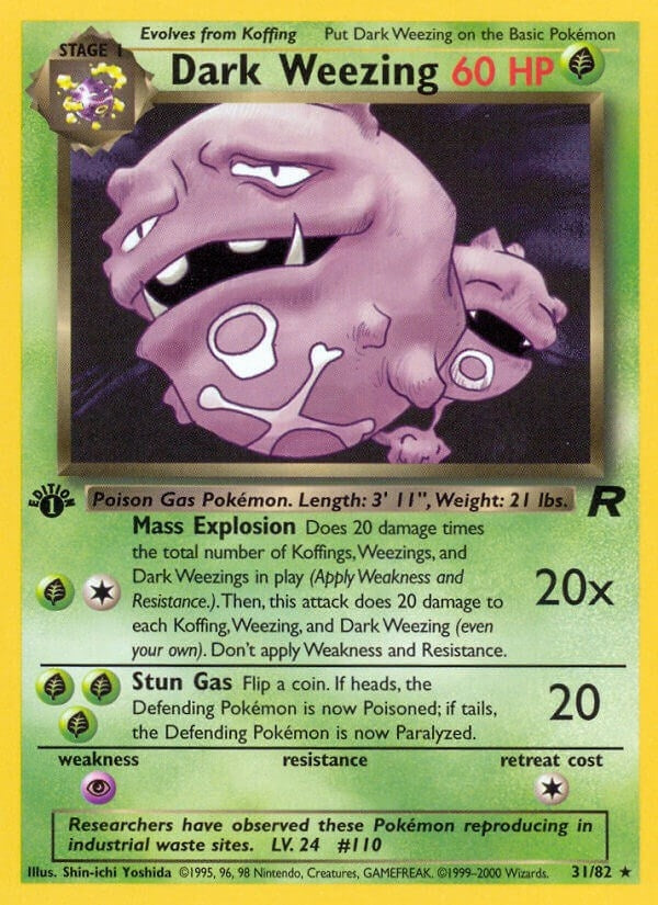 Image for Dark Weezing (31) (31/82) [Team Rocket] - Pokemon
