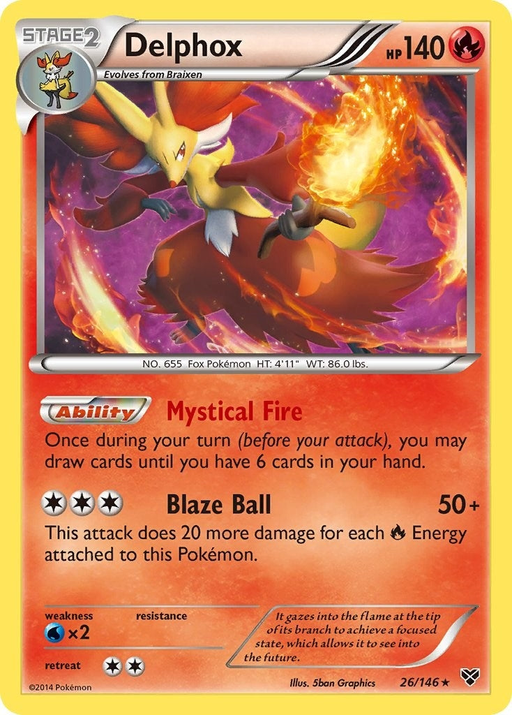 Image for Delphox (26/146) [XY Base Set] - Pokemon