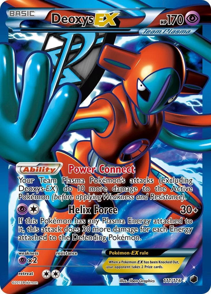 Image for Deoxys EX (Team Plasma) (Full Art) (111/116) [Plasma Freeze] - Pokemon