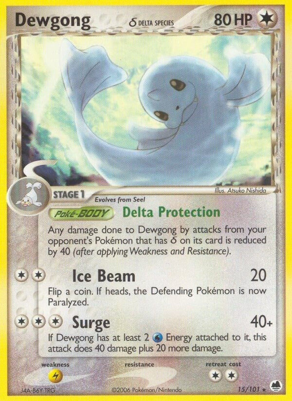 Image for Dewgong (Delta Species) (15/101) [Dragon Frontiers] - Pokemon
