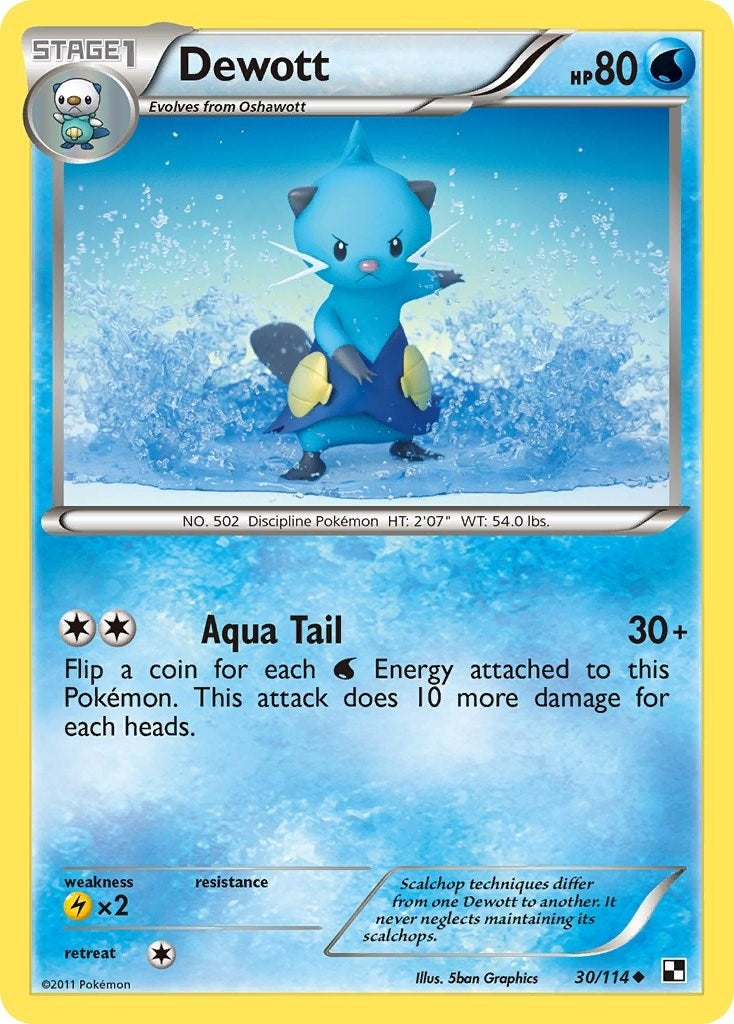 Image for Dewott (30) (30/114) [Black and White] - Pokemon