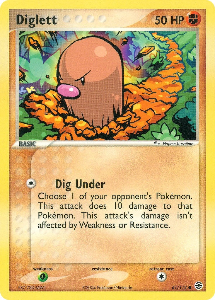 Image for Diglett (61/112) [FireRed & LeafGreen] - Pokemon