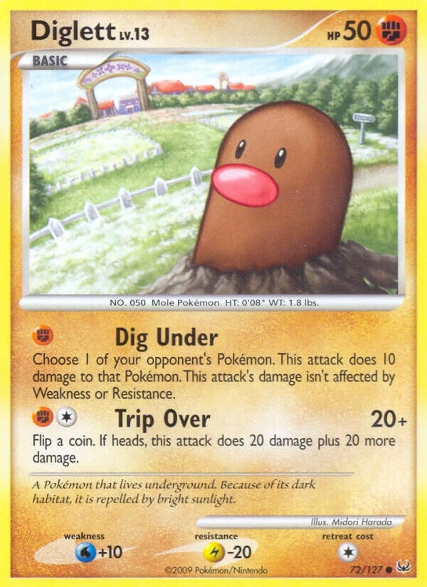 Image for Diglett (72/127) [Platinum] - Pokemon