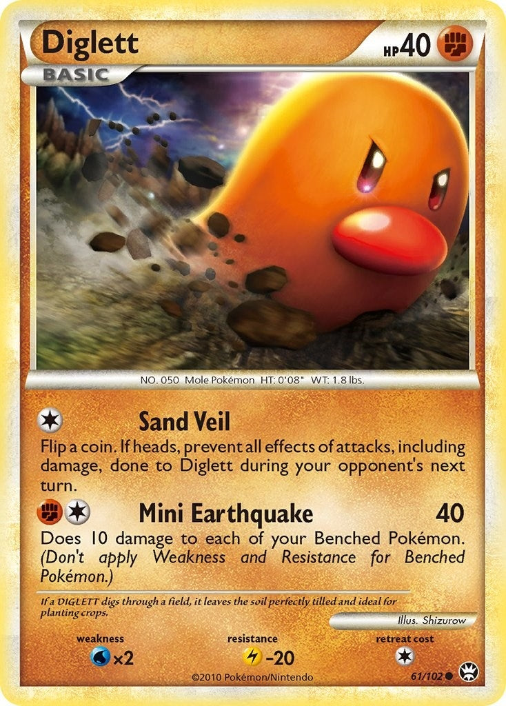 Image for Diglett (61/102) [Triumphant] - Pokemon