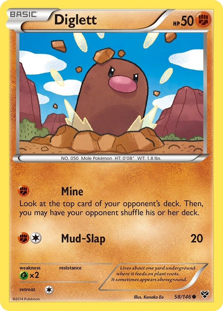 Image for Diglett (58/146) [XY Base Set] - Pokemon