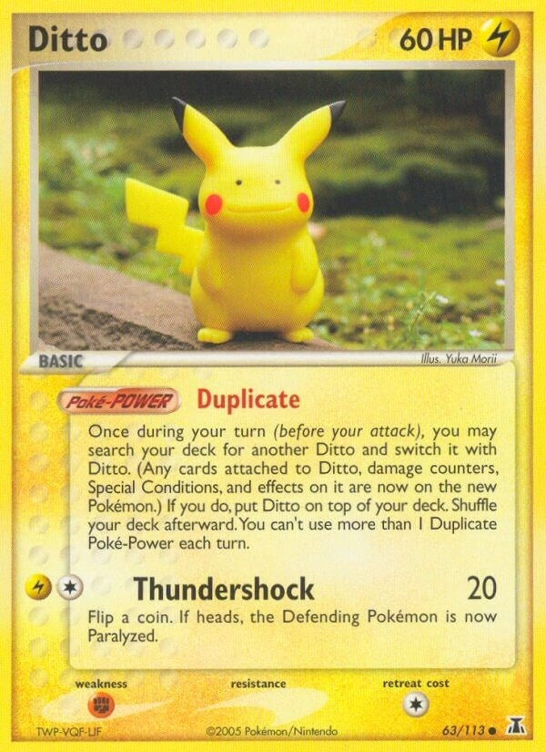 Image for Ditto - 63/113 (Pikachu) (063/113) [Delta Species] - Pokemon