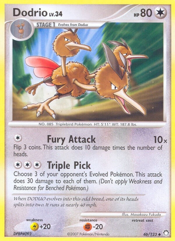 Image for Dodrio (46/123) [Mysterious Treasures] - Pokemon