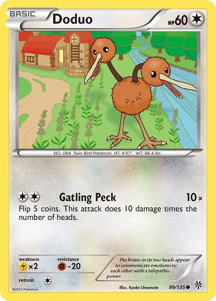 Image for Doduo (99/135) [Plasma Storm] - Pokemon