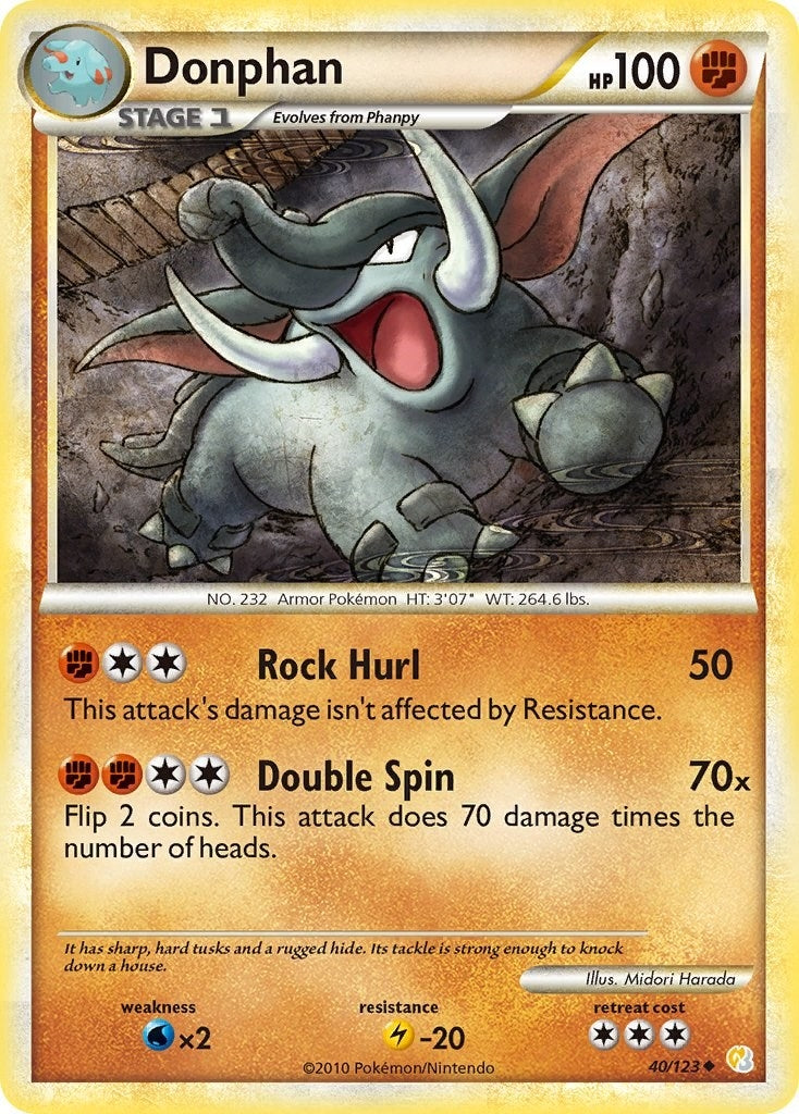 Image for Donphan (40/123) [HeartGold SoulSilver] - Pokemon
