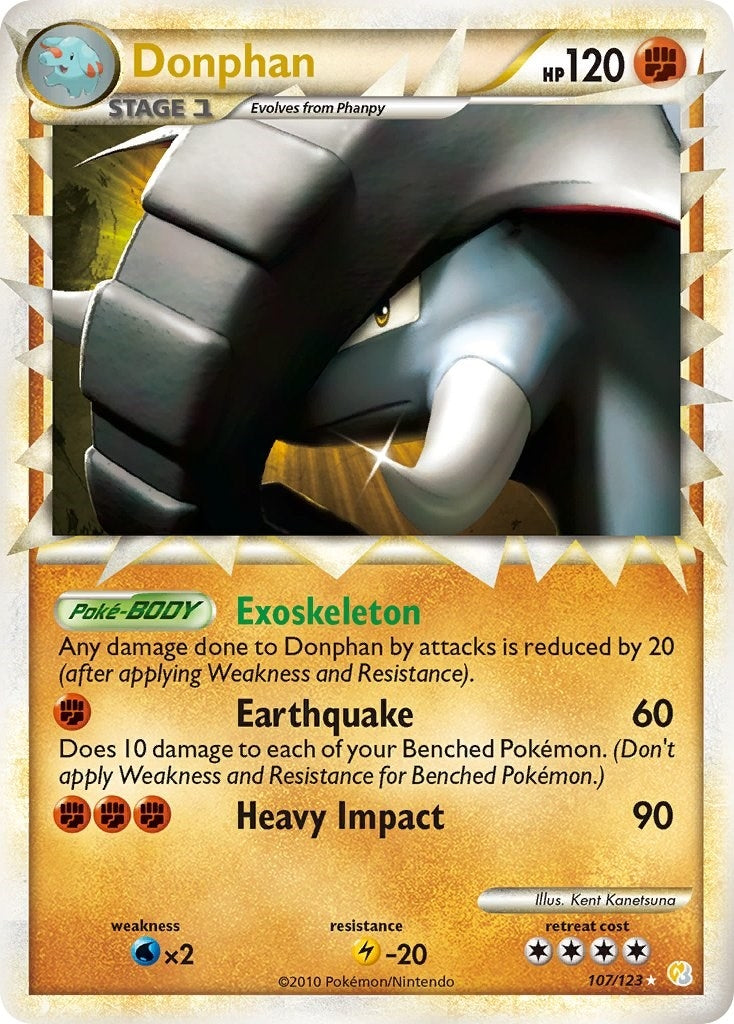 Image for Donphan (Prime) (107/123) [HeartGold SoulSilver] - Pokemon
