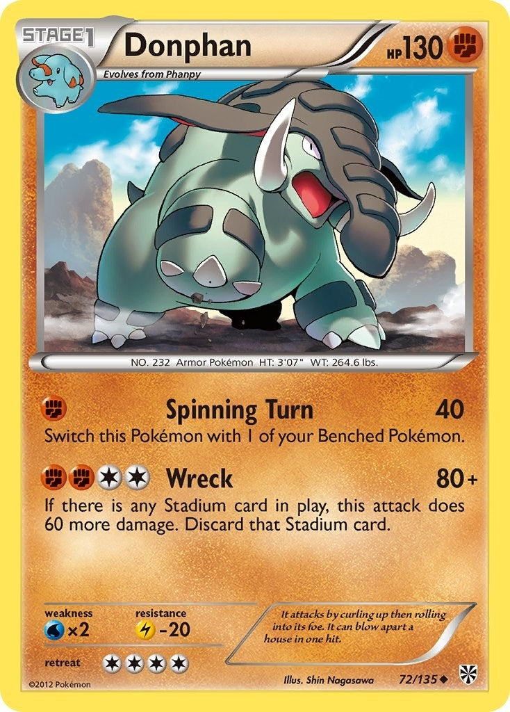 Image for Donphan (72/135) [Plasma Storm] - Pokemon