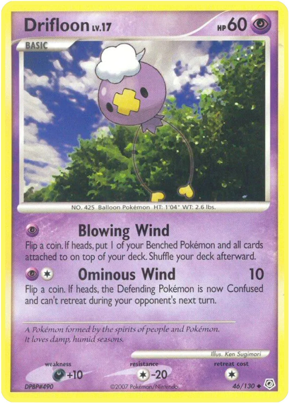 Image for Drifloon (46/130) [Diamond and Pearl] - Pokemon