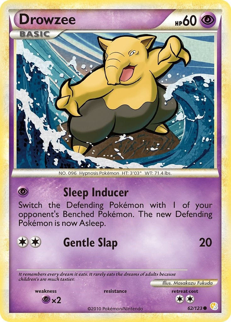 Image for Drowzee (62/123) [HeartGold SoulSilver] - Pokemon