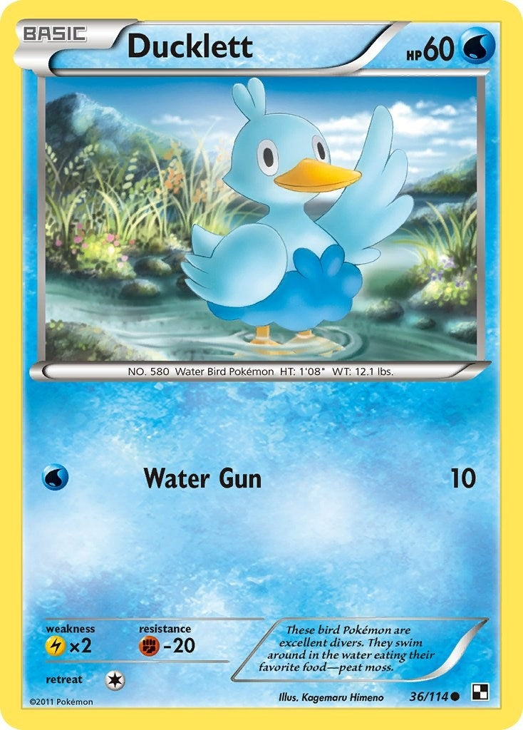 Image for Ducklett (36/114) [Black and White] - Pokemon