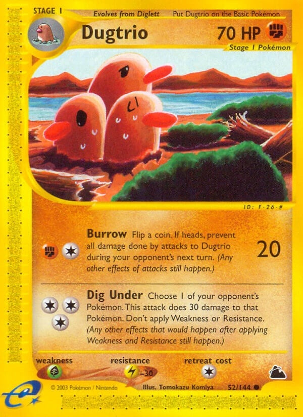 Image for Dugtrio (052/144) [Skyridge] - Pokemon