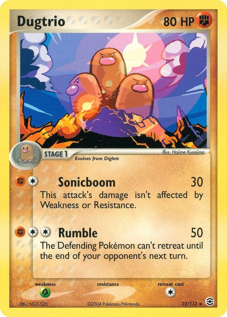 Image for Dugtrio (22/112) [FireRed & LeafGreen] - Pokemon