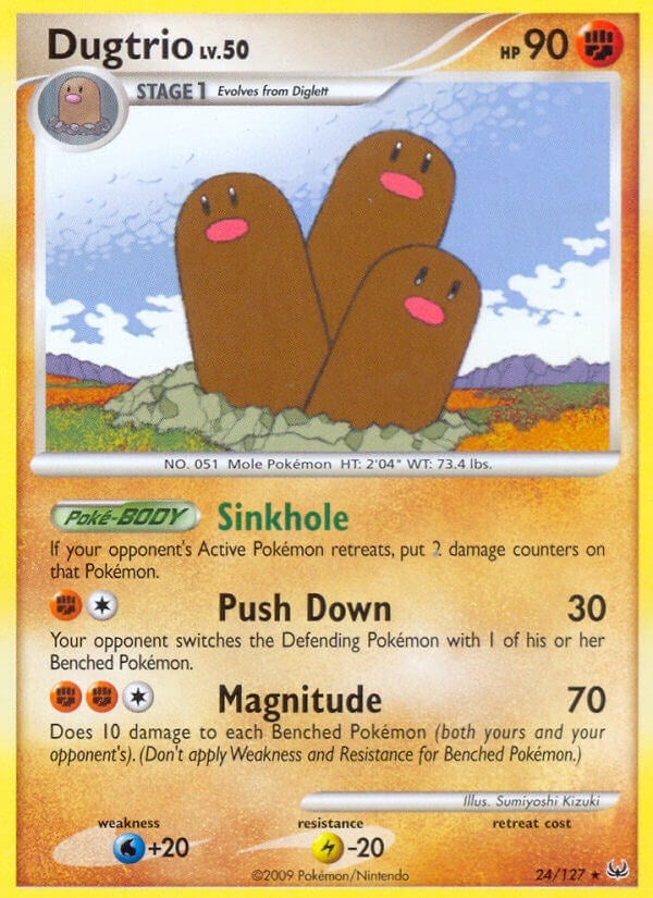 Image for Dugtrio (24/127) [Platinum] - Pokemon