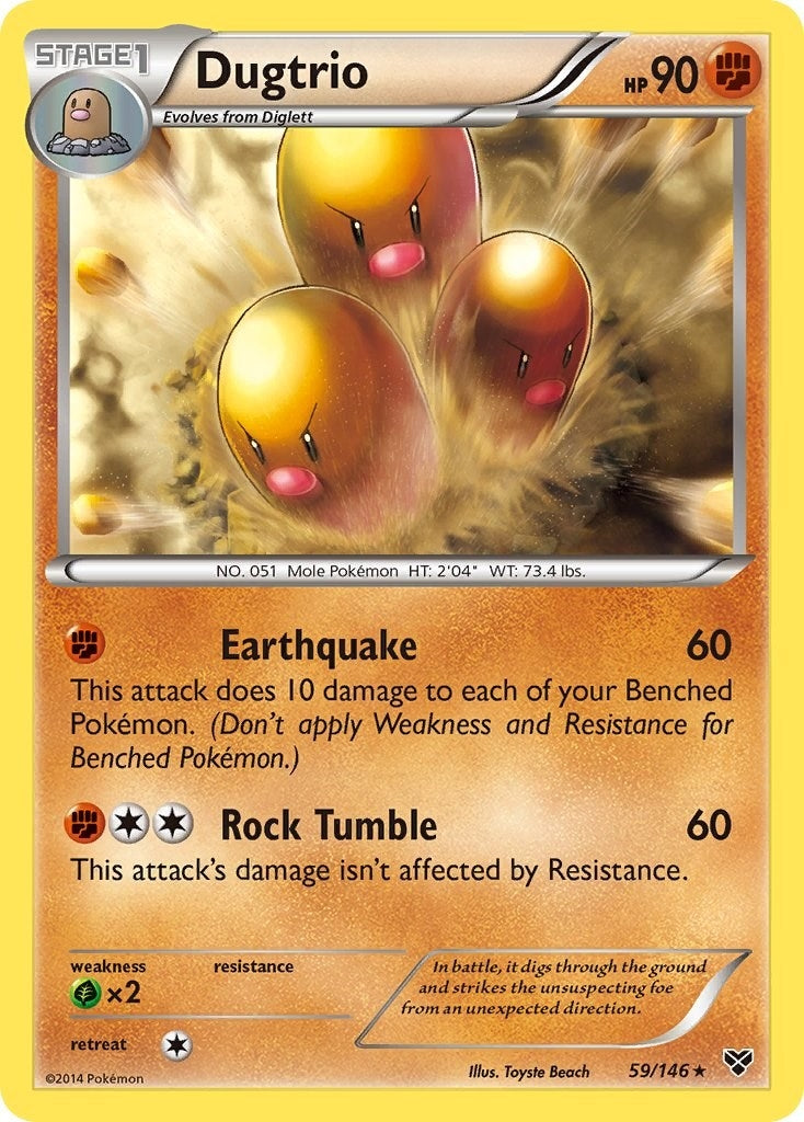 Image for Dugtrio (59/146) [XY Base Set] - Pokemon