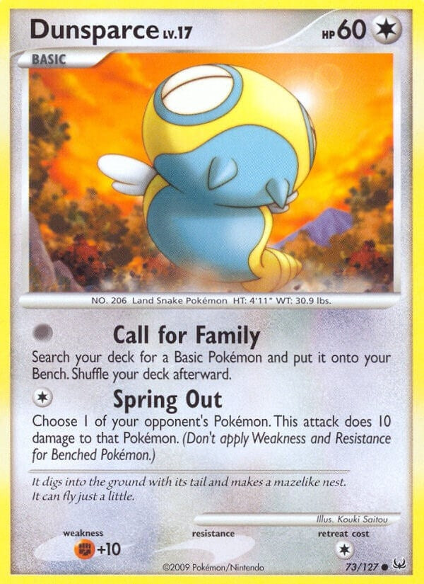 Image for Dunsparce (73/127) [Platinum] - Pokemon