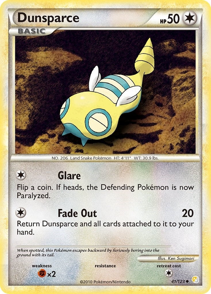 Image for Dunsparce (41/123) [HeartGold SoulSilver] - Pokemon