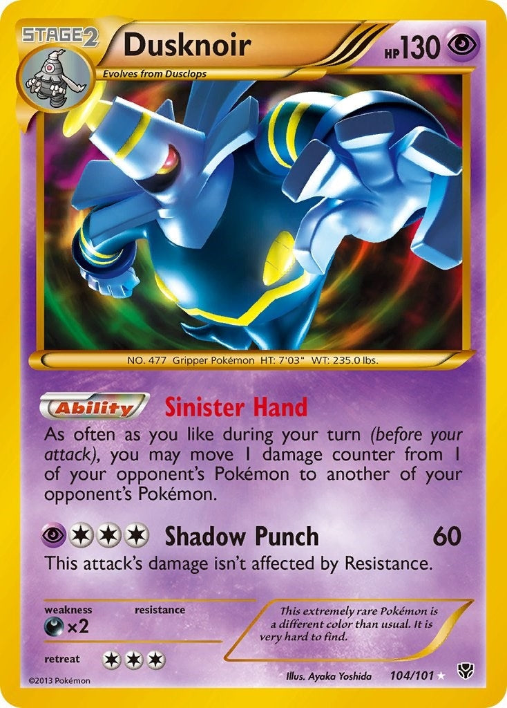Image for Dusknoir (104 Secret Rare) (104/101) [Plasma Blast] - Pokemon