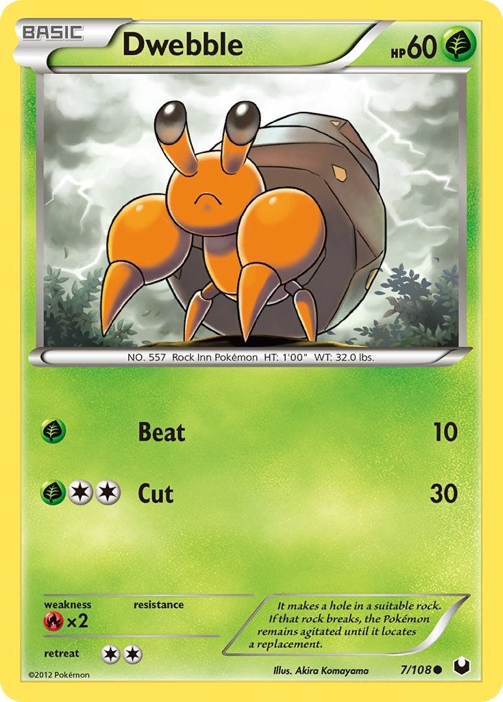 Image for Dwebble (7/108) [Dark Explorers] - Pokemon