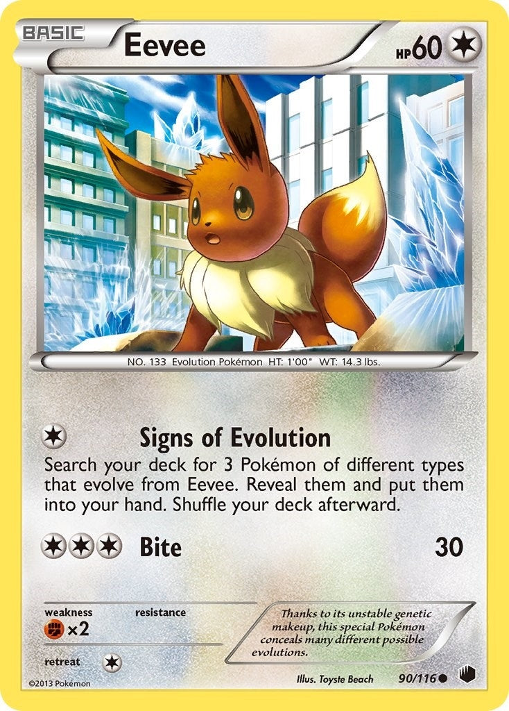 Image for Eevee (90) (90/116) [Plasma Freeze] - Pokemon