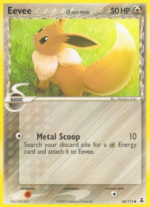 Image for Eevee (68/113) [Delta Species] - Pokemon