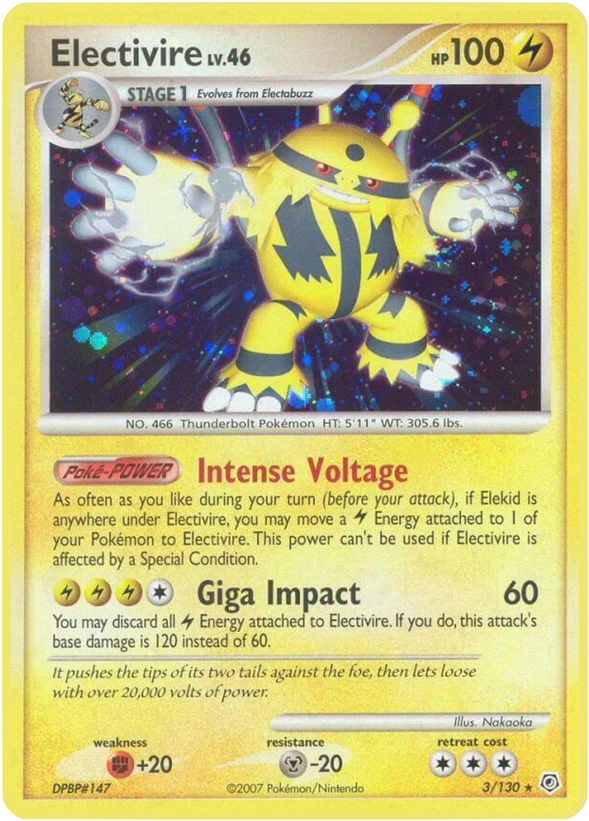 Image for Electivire (3/130) [Diamond and Pearl] - Pokemon