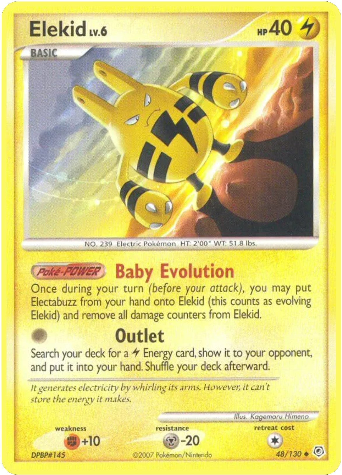 Image for Elekid (48/130) [Diamond and Pearl] - Pokemon