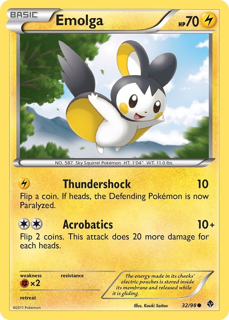 Image for Emolga (32/98) [Emerging Powers] - Pokemon